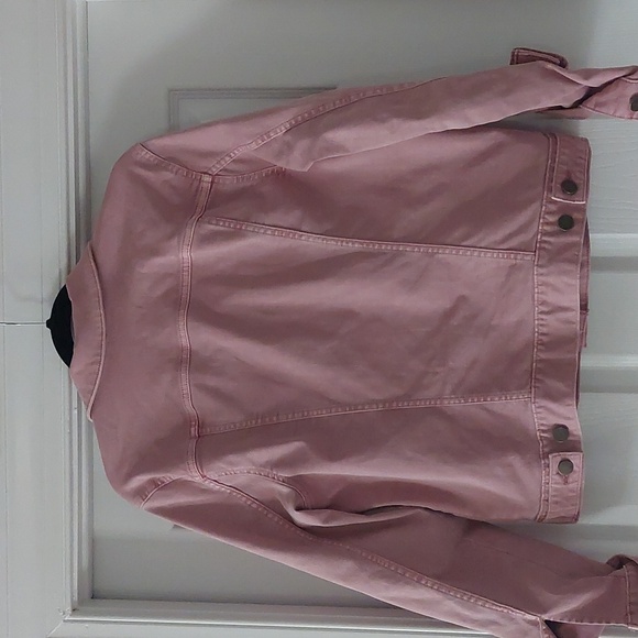 Women's dusty Pink A.N.A. Denim Jacket, Medium - Picture 3 of 7